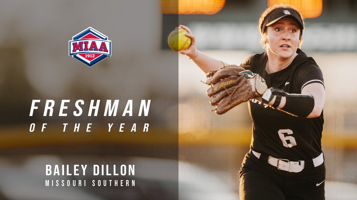 The MIAA (@themiaa) on Twitter photo Congratulations to <a href="/MSSUSoftball/">MSSU Softball</a>'s Bailey Dillon on being named the 𝟐𝟎𝟐𝟓 𝐌𝐈𝐀𝐀 𝐅𝐑𝐄𝐒𝐇𝐌𝐀𝐍 𝐎𝐅 𝐓𝐇𝐄 𝐘𝐄𝐀𝐑 🥇⤵️
📰 bit.ly/438zhYI
#BringYourAGame Congratulations to <a href="/MSSUSoftball/">MSSU Softball</a>'s Bailey Dillon on being named the 𝟐𝟎𝟐𝟓 𝐌𝐈𝐀𝐀 𝐅𝐑𝐄𝐒𝐇𝐌𝐀𝐍 𝐎𝐅 𝐓𝐇𝐄 𝐘𝐄𝐀𝐑 🥇⤵️
📰 bit.ly/438zhYI
#BringYourAGame