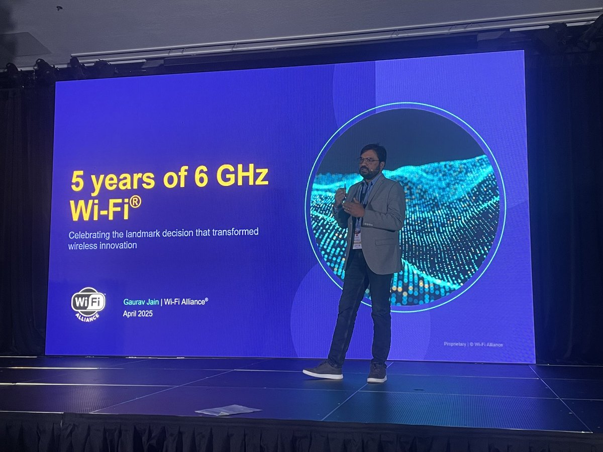 disruptivedean's tweet image. Kicking off at @wifinowevents #WWC with @WiFiAlliance talking about 6GHz