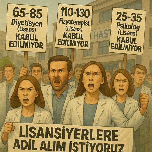 📢📢Sayın Bakanım <a href="/drmemisoglu/">Prof. Dr. Kemal Memişoğlu</a> 

☑️Fizyoterapistler,Psikologlar, Diyetisyenler ve Odyologların sayılarının guncellenip adil bir atama yapılmasını talep etmekteyiz.

<a href="/saglikbakanligi/">T.C. Sağlık Bakanlığı</a>
<a href="/halksagligigm/">Halk Sağlığı Genel Müdürlüğü</a> 
<a href="/drtopaloglu/">Prof. Dr. Serkan Topaloğlu</a> 
<a href="/suayipbirinci/">Doç. Dr. Şuayıp Birinci</a> 
<a href="/sagliklicozum/">T.C. Sağlık Bakanlığı Sağlıklı Çözüm</a> 
<a href="/TFD1969/">T F D</a> 
<a href="/_zaferaksungur/">Zafer AKSUNGUR</a>