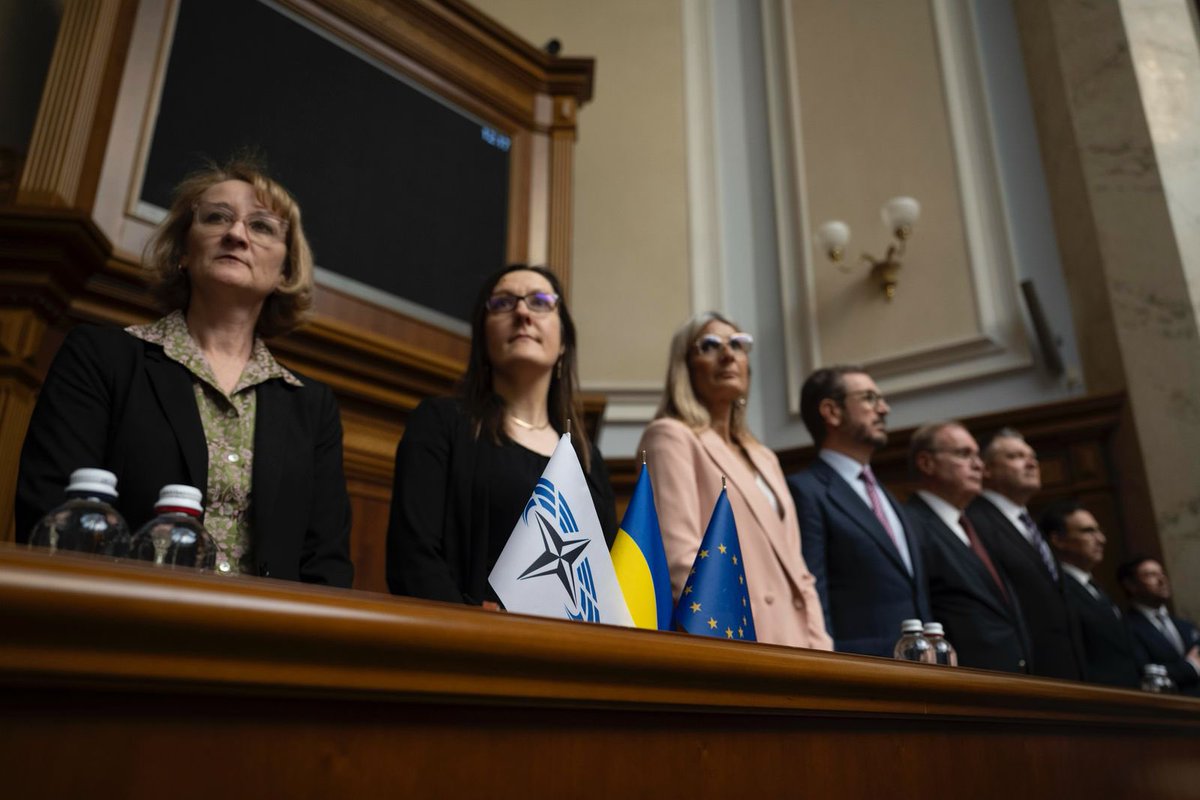 Oleksandr Korniyenko (@olekkorn) on Twitter photo "We are committed to supporting Ukrainian democracy and Ukraine’s right to choose its own path," — these were the words of the President of the <a href="/natopapress/">NATO PA / AP-OTAN</a>, <a href="/MarcosPerestre1/">Marcos Perestrello</a>, during his address from the podium of the <a href="/ua_parliament/">Verkhovna Rada of Ukraine - Ukrainian Parliament</a>.
We are sincerely glad to welcome the #NATO PA "We are committed to supporting Ukrainian democracy and Ukraine’s right to choose its own path," — these were the words of the President of the <a href="/natopapress/">NATO PA / AP-OTAN</a>, <a href="/MarcosPerestre1/">Marcos Perestrello</a>, during his address from the podium of the <a href="/ua_parliament/">Verkhovna Rada of Ukraine - Ukrainian Parliament</a>.
We are sincerely glad to welcome the #NATO PA