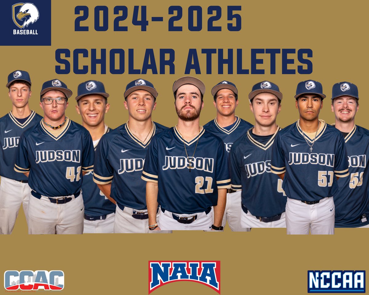 Our Eagle season leaders and Scholar Athletes for Baseball this spring. JU is gearing up for a run at the CCAC Conference Tournament Crown this week! #SoarEagles
