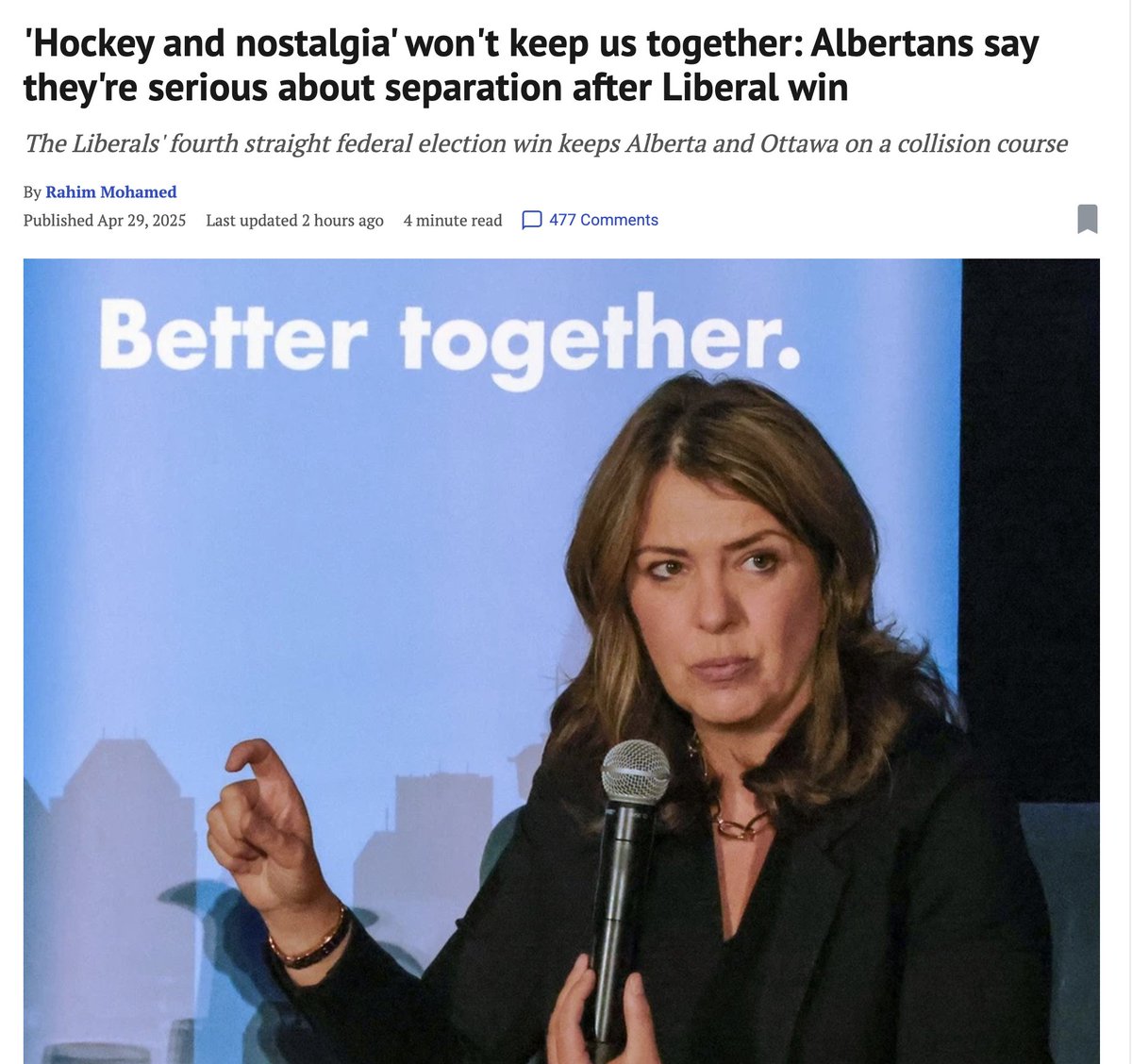 J.M. Hamilton (@jmhamiltonblog) on Twitter photo <a href="/ABDanielleSmith/">Danielle Smith</a> <a href="/MarkJCarney/">Mark Carney</a> <a href="/PierrePoilievre/">Pierre Poilievre</a> Dani speaks for a small minority, the fringe.
The walls are closing in around this ultra corrupt UCP government.
A separation referendum would be Dani's last Hail Mary... last distraction from the UCP crime wave and the misallocation of Federal & Provincial tax dollars to <a href="/ABDanielleSmith/">Danielle Smith</a> <a href="/MarkJCarney/">Mark Carney</a> <a href="/PierrePoilievre/">Pierre Poilievre</a> Dani speaks for a small minority, the fringe.
The walls are closing in around this ultra corrupt UCP government.
A separation referendum would be Dani's last Hail Mary... last distraction from the UCP crime wave and the misallocation of Federal & Provincial tax dollars to