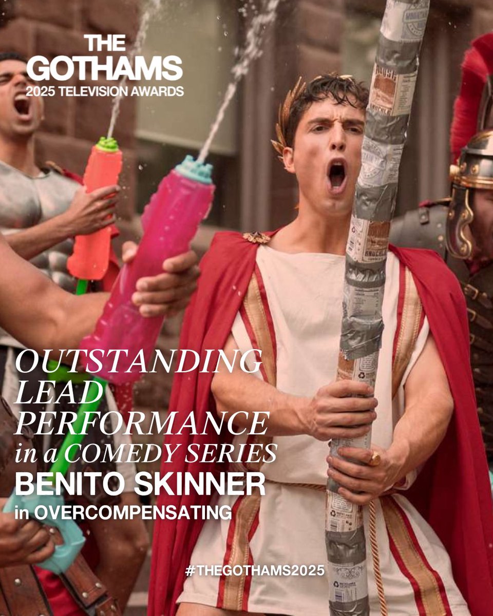 weare_thegotham's tweet photo. Outstanding Lead Performance in a Comedy Series: BENITO SKINNER in OVERCOMPENSATING #thegothams2025 https://t.co/9N7nkXaMWn