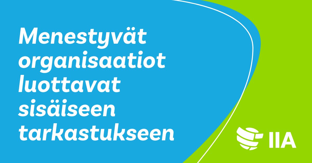🚀 Sisäinen tarkastus tukee organisaation resilienssiä ja auttaa organisaation suorituskyvyn parantamisessa.

➡️ Miten sisäinen tarkastus tuottaa lisäarvoa? Kysy meiltä tai lue lisää: theiia.fi

#IIA #SisäinenTarkastus #OneIIA #InternalAuditMonth
