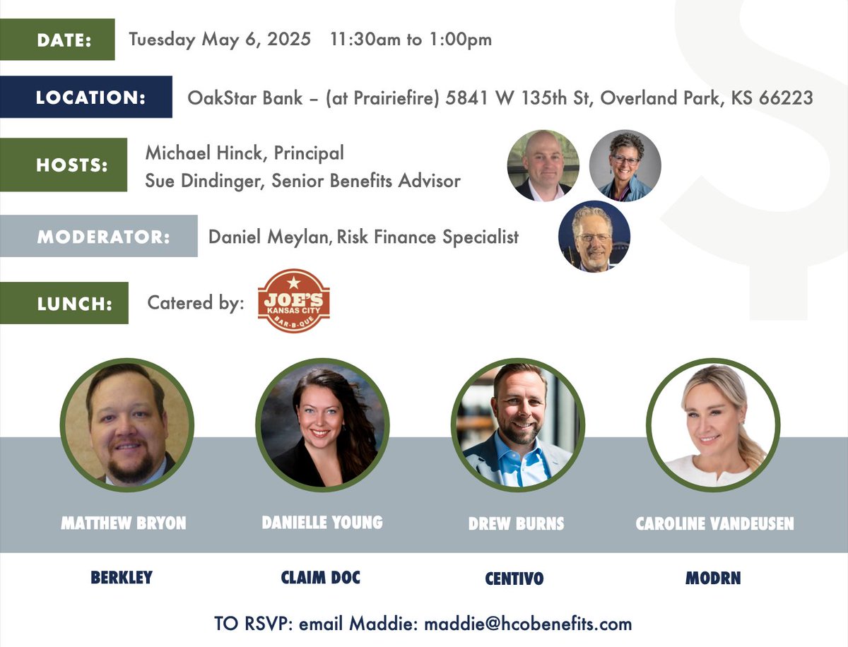 CFOs, HR Leaders, and Benefits Specialists - come have BBQ with me next week!

Starbucks spends more money on health benefits than beans. 
UPS spends more money on health benefits than trucks. 
Delta spends more money on health benefits than jet fuel.

There IS a better way -