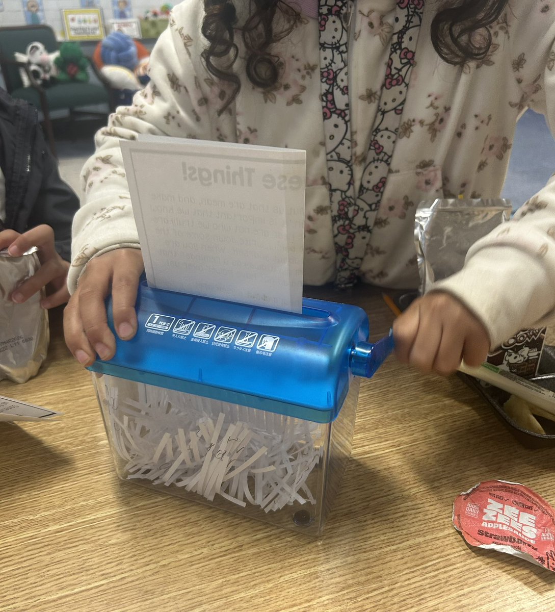 Alyssa Maddox (@a_maddox27) on Twitter photo Now that we’re in testing season, it’s important to recognize the negative thoughts and get rid of them! This shredder is one of my favorite counseling tools! #smallgroupcounseling <a href="/SLLpbc/">Skills for Learning & Life SDPBC</a> <a href="/sunset_coral/">Coral Sunset Elementary</a> Now that we’re in testing season, it’s important to recognize the negative thoughts and get rid of them! This shredder is one of my favorite counseling tools! #smallgroupcounseling <a href="/SLLpbc/">Skills for Learning & Life SDPBC</a> <a href="/sunset_coral/">Coral Sunset Elementary</a>
