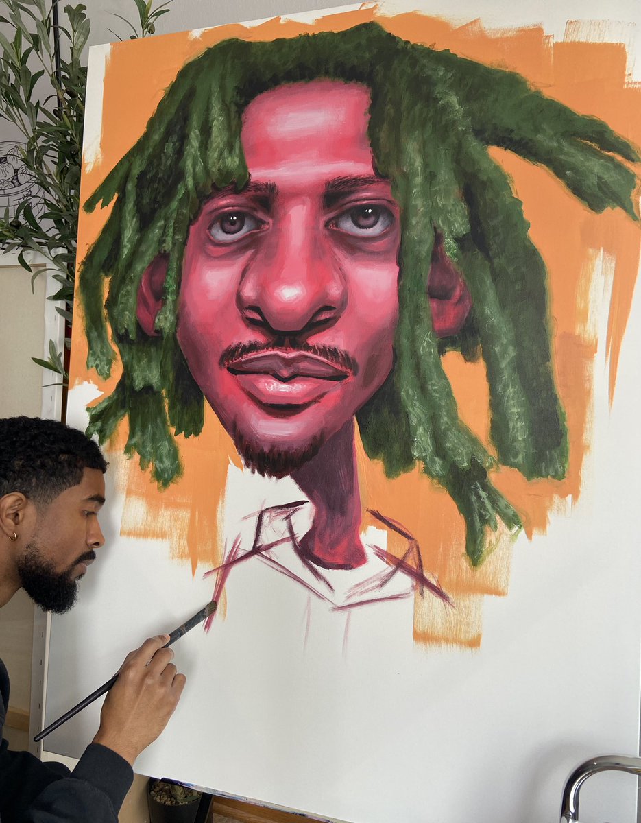 Something new in progress.🎨🌴