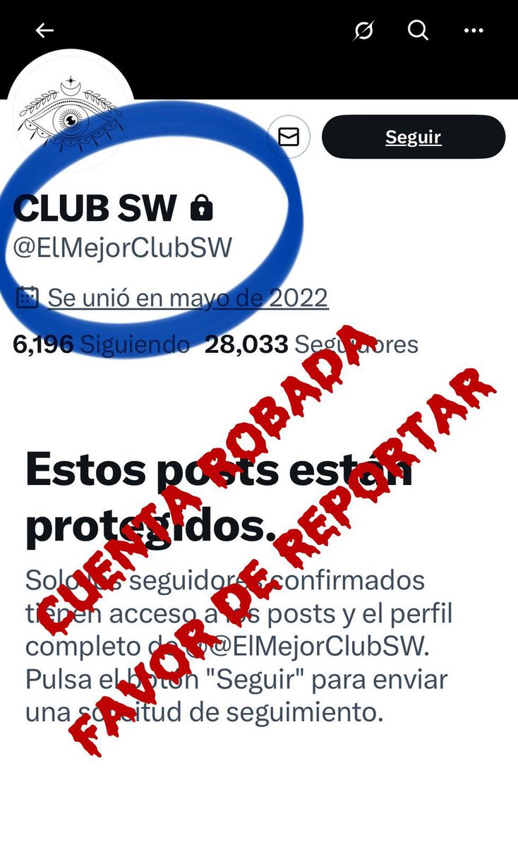Hola!
Nos robaron la cuenta del club <a href="/ElMejorClubSW/">Cuenta Robada 😂</a> 🤬🤬por lo cual pedimos de su apoyo para reportarla y lograr suspenderla.

Así mismo les dejamos  la única cuenta actualmente del club <a href="/neonswclub/">CLUB NEON SW</a> 

<a href="/Georgeandsoul/">Mar&Mar</a> <a href="/alesony1122/">AleSony</a> <a href="/BisexygirlSW/">VALyLUIZ (Contenido para mayores de edad)</a> <a href="/Mongersw1/">Mongersw</a> <a href="/PJuguetones/">Ariz&Cesar!!!🍍</a> <a href="/PpBlack6/">El 💎 Diamante Negro</a>