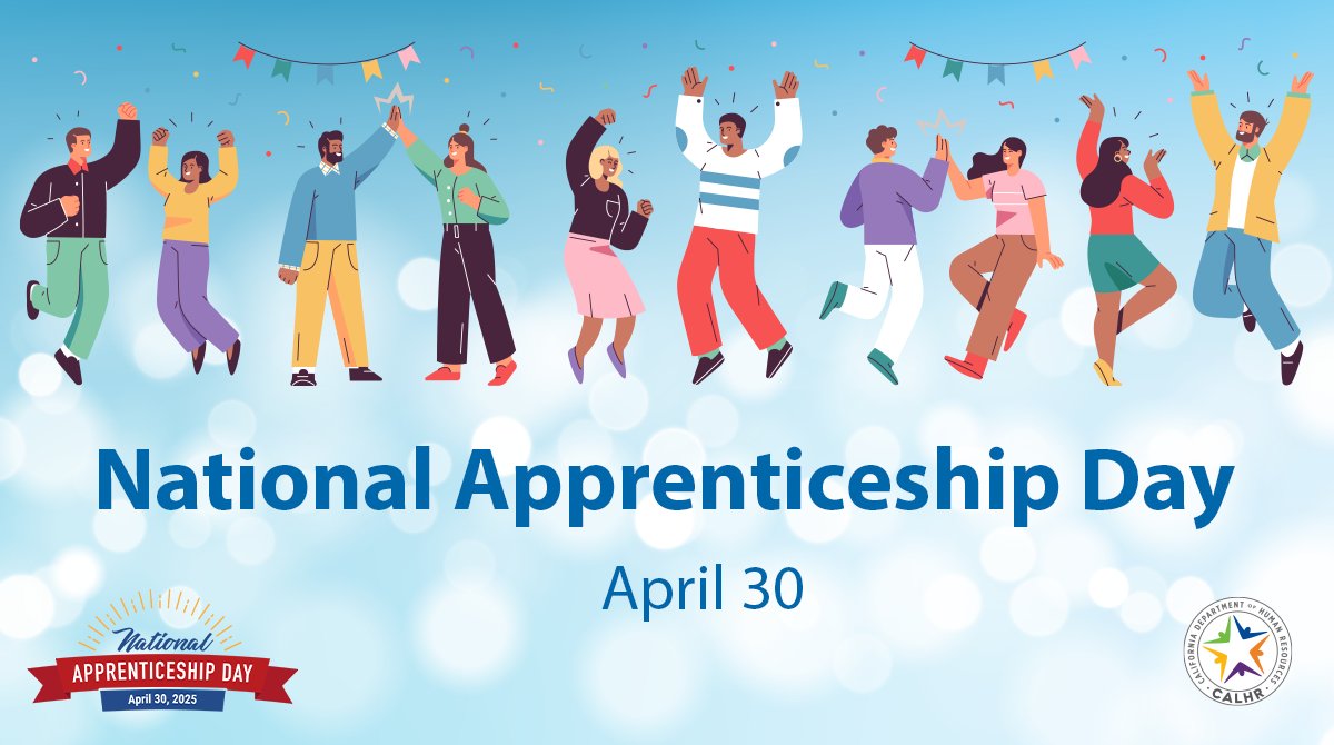 🥳 This #NationalApprenticeshipDay, #CalHR celebrates our growing list of participating departments and alumni. 

For more information on how your department can participate in future cohorts, visit: bit.ly/3VzULZ5