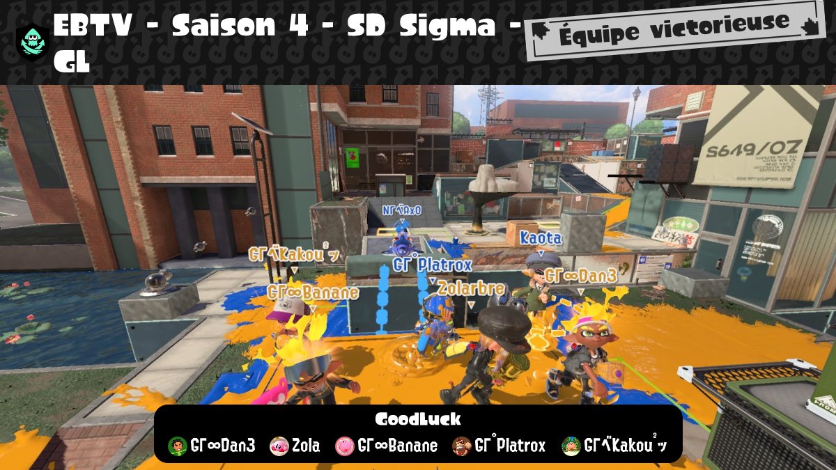 GoodLuck (@goodluckteamsp) on Twitter photo Victoire contre <a href="/SplatDiamond/">SplatDiamond</a> 4 - 0 ! Gg à eux !
Dan - remdemdemdem
Zola - avait envie d’en découdre
Kakou - voulait juste mimir
Banane - à enfin allumer son écran
Platrox - à dormi 6h pour le match Victoire contre <a href="/SplatDiamond/">SplatDiamond</a> 4 - 0 ! Gg à eux !
Dan - remdemdemdem
Zola - avait envie d’en découdre
Kakou - voulait juste mimir
Banane - à enfin allumer son écran
Platrox - à dormi 6h pour le match