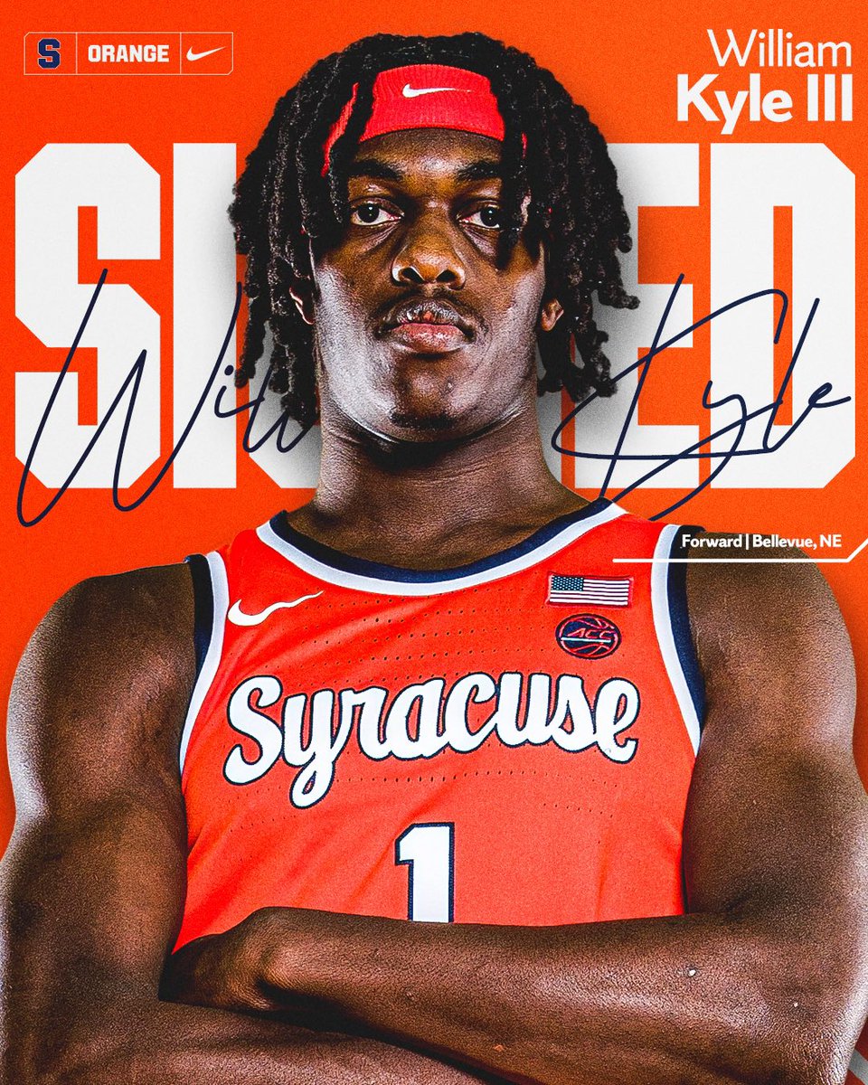 Syracuse Menโs Basketball (@cuse_mbb) on Twitter photo ๐๐ฏ๐ฏ๐ฒ๐ฌ๐ฒ๐ช๐ต๐ต๐ ๐๐ป๐ช๐ท๐ฐ๐ฎ โ๏ธ๐
Welcome to the #CuseFamily, <a href="/WilliamKyleIII/">William Kyle lll</a>! ๐๐ฏ๐ฏ๐ฒ๐ฌ๐ฒ๐ช๐ต๐ต๐ ๐๐ป๐ช๐ท๐ฐ๐ฎ โ๏ธ๐
Welcome to the #CuseFamily, <a href="/WilliamKyleIII/">William Kyle lll</a>!