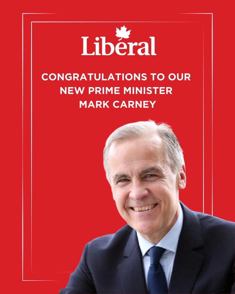 Congratulations to our new Prime Minister, Mark Carney

We recognize this pivotal moment in Canadian leadership &amp; look forward to the direction &amp; policies that will shape our country's future. This election also marked the highest voter turnout—a reminder that your vote counts