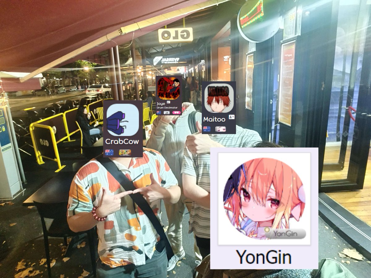 YonGin__'s tweet photo. Meet up with the Aussies and the Impostor

25th April, 2025 https://t.co/uZz2OmX6ro