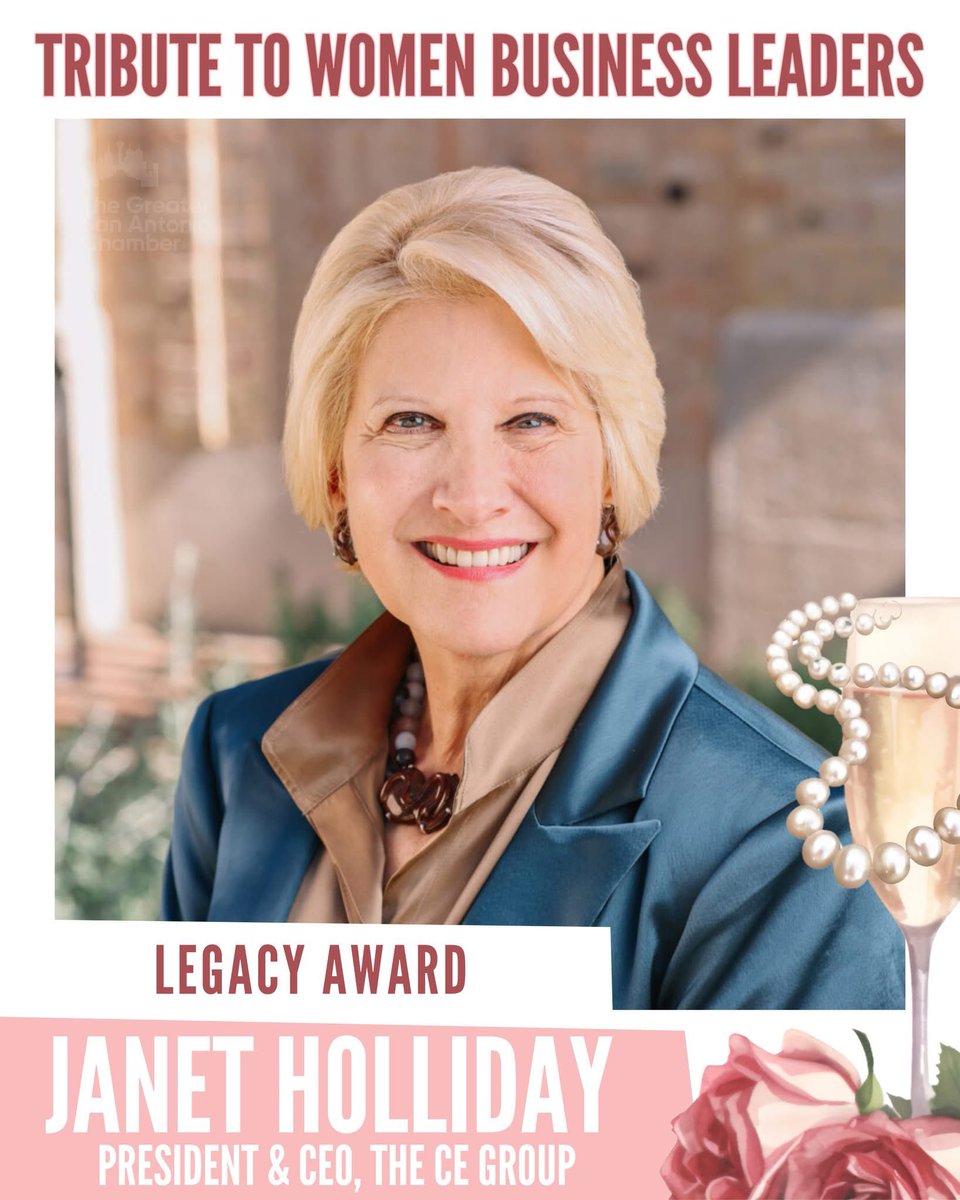 Join us in congratulating Janet Holliday, President &amp; CEO of The CE Group (<a href="/thecegroup/">The CE Group</a>), who is being honored at the Mary Rose Brown Tribute to Women Business Leaders on May 15!  

Janet is being recognized with the Legacy Award for her business, civic and community leadership