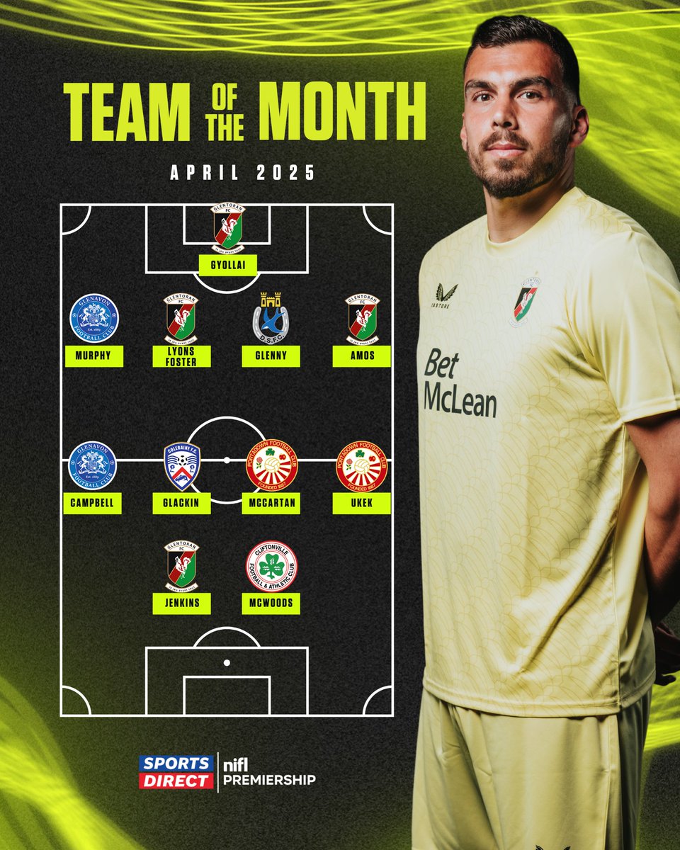 April Team of the Month 🔥

📊 Based on NIFL Fantasy Football ratings.

#SportsDirectPrem