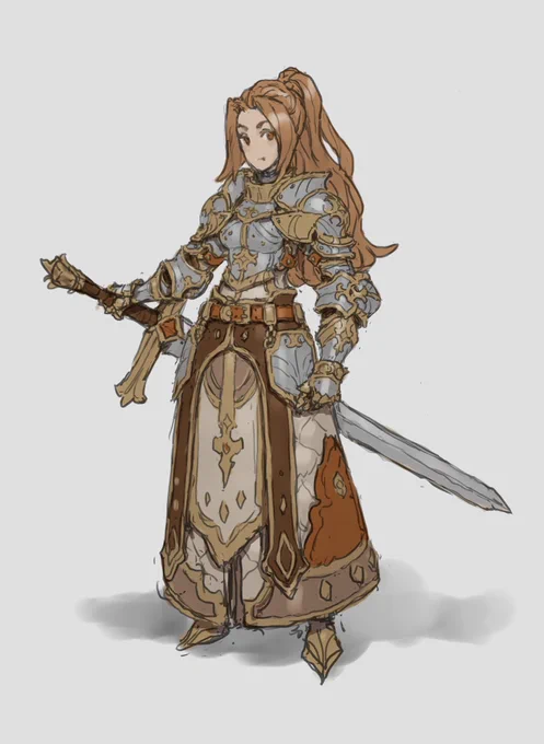 Lady Knight Sketch: