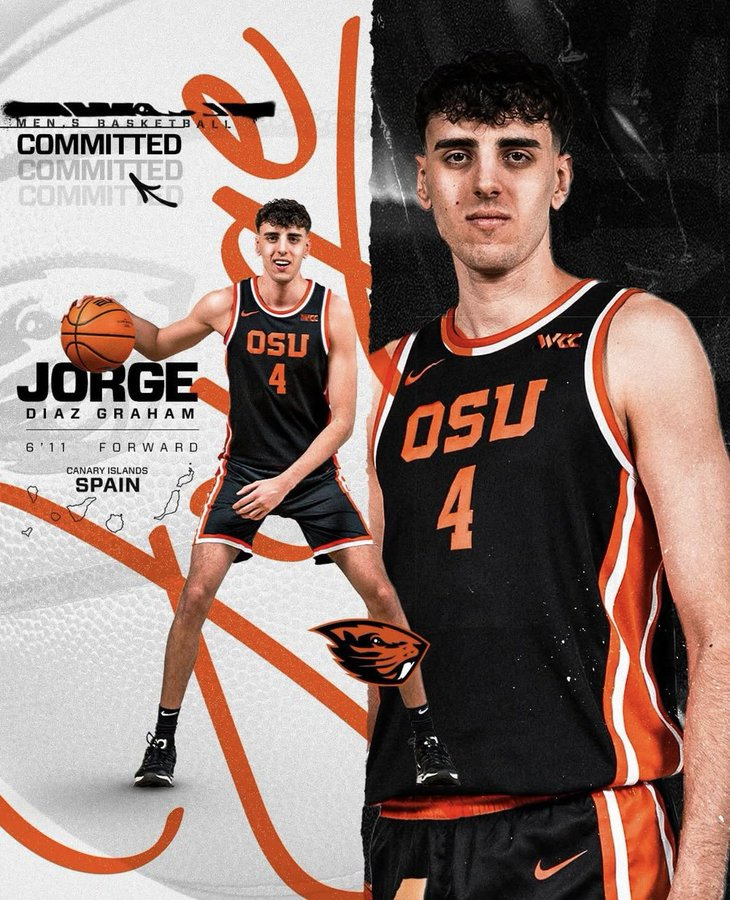 Rivals Hoops (@rivalshoops) on Twitter photo Pittsburgh transfer forward Jorge Diaz Graham (<a href="/jorgedgraham/">Jorge Diaz Graham</a>) has committed to Oregon State.
The native of Spain averaged 3.1PPG this season.
n.rivals.com/content/athlet… Pittsburgh transfer forward Jorge Diaz Graham (<a href="/jorgedgraham/">Jorge Diaz Graham</a>) has committed to Oregon State.
The native of Spain averaged 3.1PPG this season.
n.rivals.com/content/athlet…