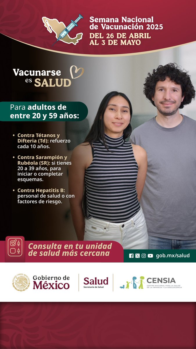 Busco la vacuna para Sarampión de adultos, soy diabético pero en el centro de Salud de mi domicilio en CDMX me dicen no la tienen ¿Qué hago <a href="/SSalud_mx/">SALUD México</a> ? 🥲