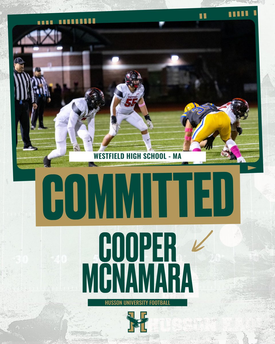 Welcome our newest #HussonGuy!

🦅Cooper McNamara
🏈Westfield High School - MA