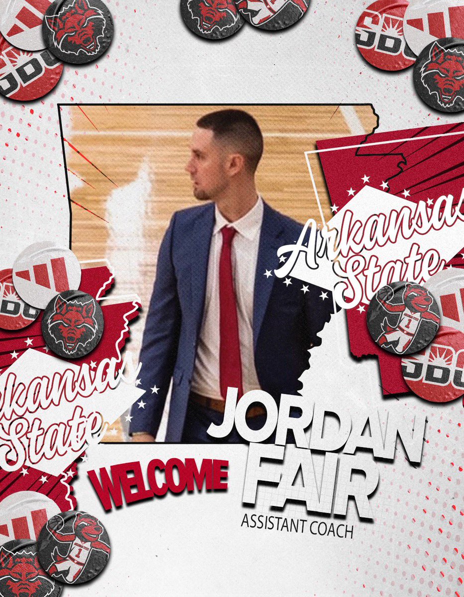 Help us welcome assistant coach <a href="/Jordan_Fair/">Jordan Fair</a> to Jonesboro‼️

🔗 bit.ly/42SZGZc 
 
#WolvesUp