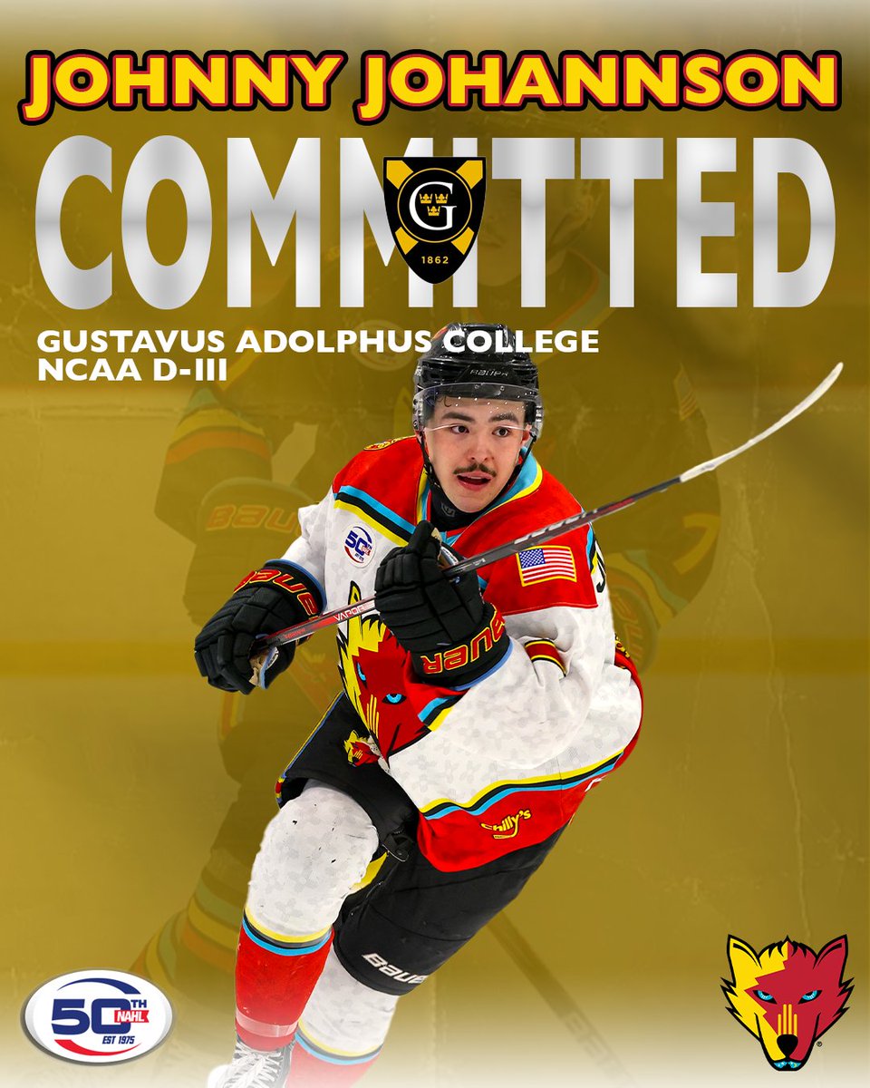 New Mexico Ice Wolves (@nmicewolves) on Twitter photo Congratulations to Johnny Johannson on is commitment to play NCAA Division III hockey at <a href="/GustieMHockey/">Gustavus Men’s Hockey</a> ! The Gusties were the 2025 MIAC Regular Season Champions and the 2025 MIAC Playoff Champions! #GoGusties Congratulations to Johnny Johannson on is commitment to play NCAA Division III hockey at <a href="/GustieMHockey/">Gustavus Men’s Hockey</a> ! The Gusties were the 2025 MIAC Regular Season Champions and the 2025 MIAC Playoff Champions! #GoGusties
