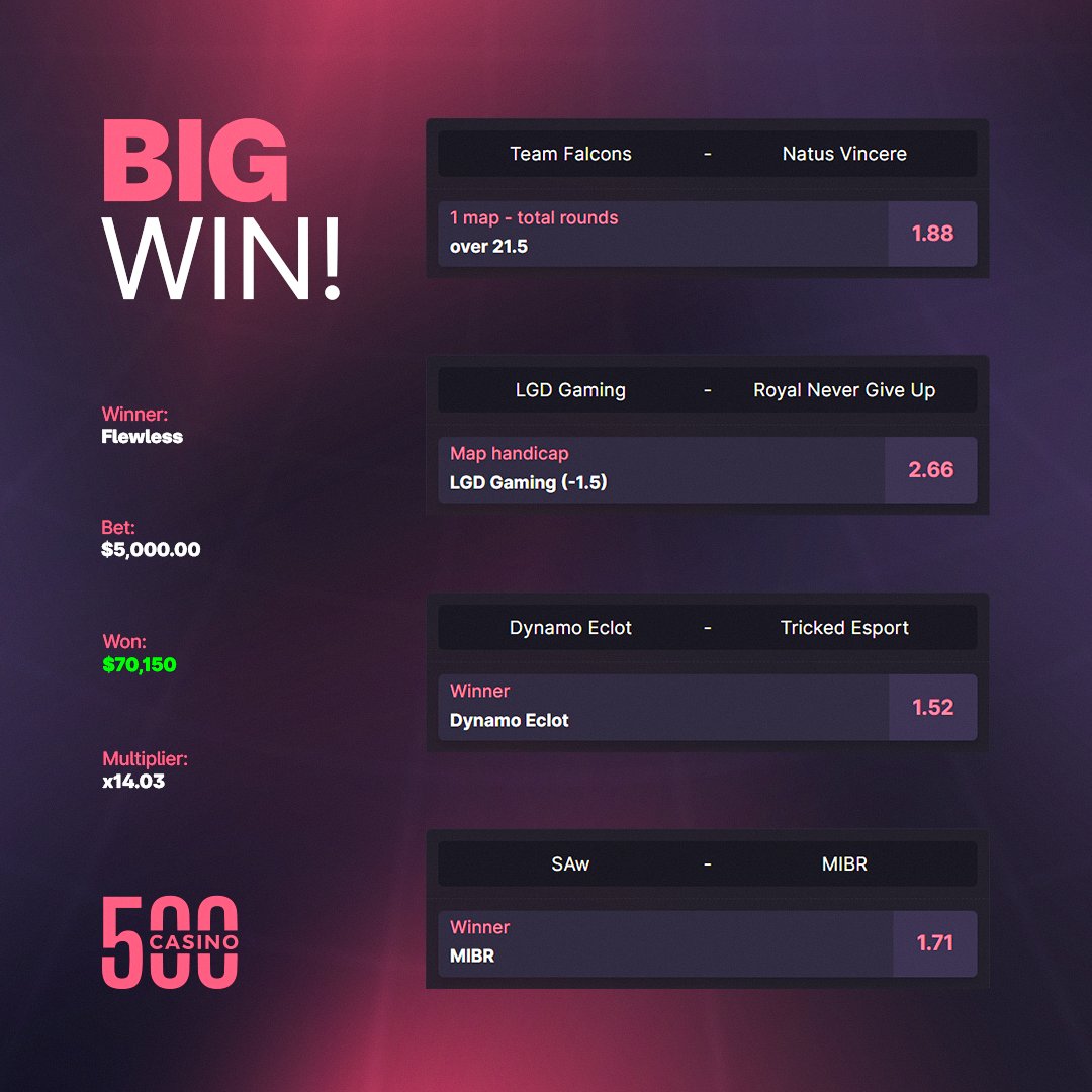 Huge Win on our Sportbook! 💸

To celebrate, one random person will win a Freebet! 🔥

🔄 + Tag a friend to enter!