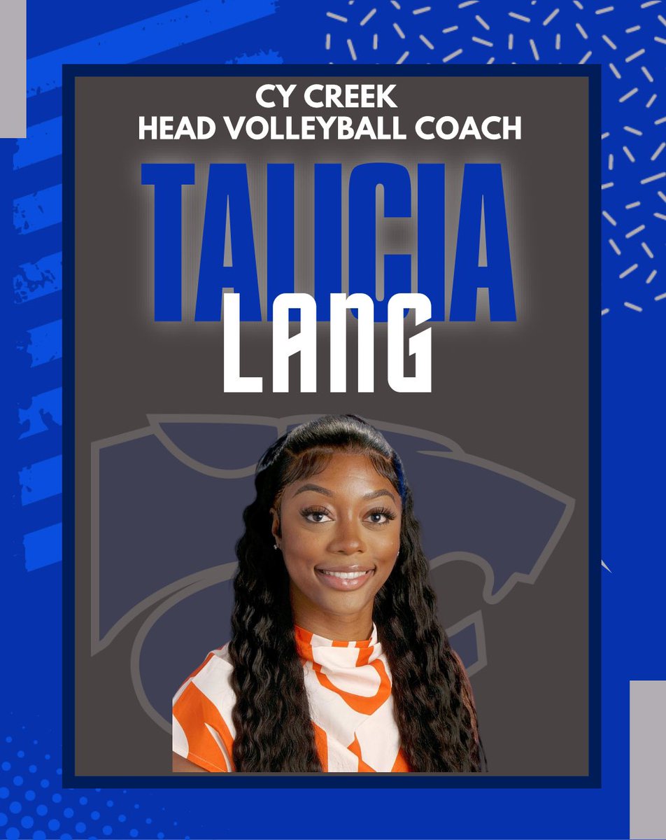 Cy Creek Athletics (@cycreekathletic) on Twitter photo We are beyond excited to announce our new Head Volleyball Coach, Talicia Lang! <a href="/cycreekhs/">Cy Creek High School</a> <a href="/CyCreekBooster/">CyCreekBooster</a> <a href="/CFISDAthletics/">CFISDAthletics</a> We are beyond excited to announce our new Head Volleyball Coach, Talicia Lang! <a href="/cycreekhs/">Cy Creek High School</a> <a href="/CyCreekBooster/">CyCreekBooster</a> <a href="/CFISDAthletics/">CFISDAthletics</a>