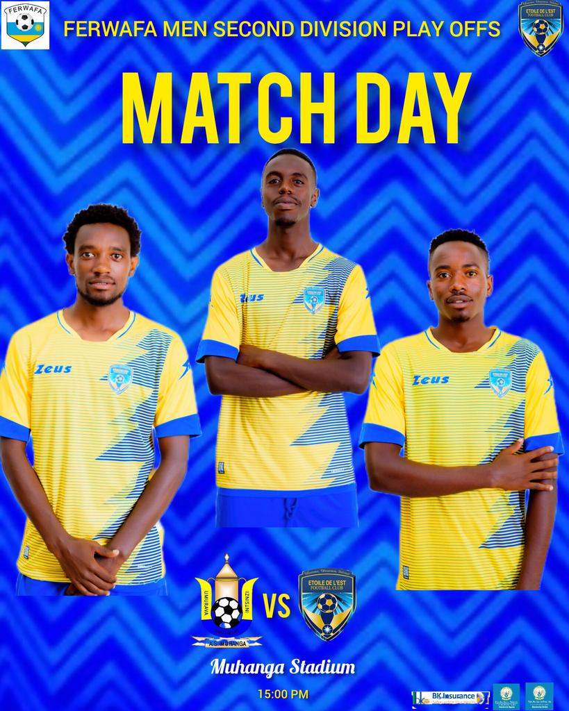 ETOILE DE L'EST FC (@etoile_fc) on Twitter photo FERWAFA MEN SECOND DIVISION PLAY OFFS
#MATCHDAY
AS Muhanga vs Etoile de l'est
๐๏ธ Muhanga Stadium
๐ 15:00
<a href="/NgomaDistrict/">Ngoma District</a> <a href="/KireheDistrict/">Kirehe District</a>
<a href="/Muhangadis/">MUHANGA District</a> <a href="/FERWAFA/">Rwanda FA</a>
<a href="/AsMuhanga/">As Muhanga</a> FERWAFA MEN SECOND DIVISION PLAY OFFS
#MATCHDAY
AS Muhanga vs Etoile de l'est
๐๏ธ Muhanga Stadium
๐ 15:00
<a href="/NgomaDistrict/">Ngoma District</a> <a href="/KireheDistrict/">Kirehe District</a>
<a href="/Muhangadis/">MUHANGA District</a> <a href="/FERWAFA/">Rwanda FA</a>
<a href="/AsMuhanga/">As Muhanga</a>