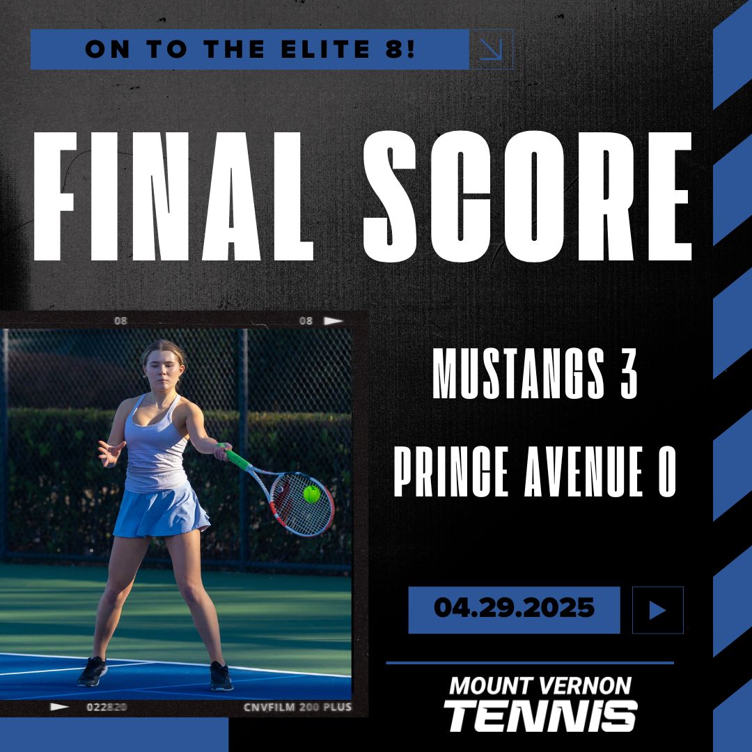 Mount Vernon Athletics (@mv_athletics) on Twitter photo For the fourth straight season, our Varsity Girls #MVtennis team advances to the Elite 8!
Go Mustangs!
#MVathletics #ImAMustang #LetsDoThis <a href="/TheMVSchool/">The Mount Vernon School</a> For the fourth straight season, our Varsity Girls #MVtennis team advances to the Elite 8!
Go Mustangs!
#MVathletics #ImAMustang #LetsDoThis <a href="/TheMVSchool/">The Mount Vernon School</a>