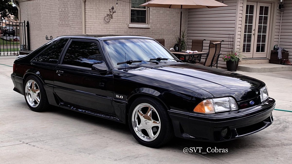 SVT_Cobras's tweet image. The Chrome Pony wheels on a black Foxbody…💯 Great look
#Ford | #Mustang | #Foxbody