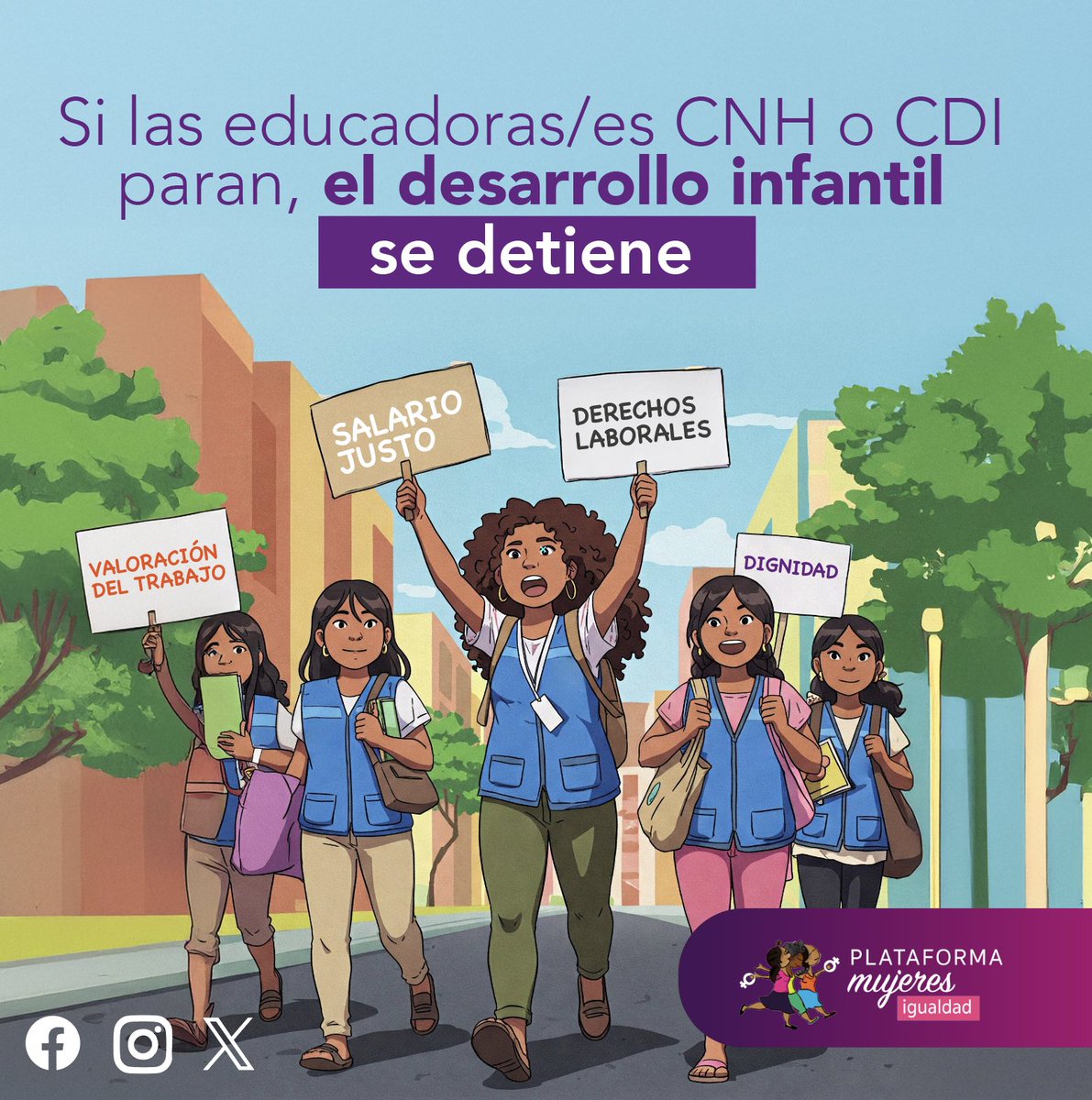 Mujeres Igualdad (@mujerigualdadec) on Twitter photo Para que el sistema de desarrollo infantil funcione, se requiere el reconocimiento de las educadoras/es de los CNH y CDI. Por condiciones laborales sean justas y dignas. <a href="/care_ecuador/">CARE Ecuador</a>
<a href="/EcuadorFes/">Friedrich-Ebert-Stiftung en Ecuador</a>
<a href="/ConamuneN/">Mujeres Afro Ecuador - Conamune Nacional</a>
<a href="/prensaceosl/">CEOSL</a>
<a href="/mujerymujerEC/">Fundación Mujer & Mujer</a>
<a href="/FAU_LAC/">Fondo Acción Urgente</a>
<a href="/Untha_Ecuador/">UNTHA ECUADOR</a>
<a href="/Lafedesucumbios/">Federación de Mujeres de Sucumbíos (FMS)</a> Para que el sistema de desarrollo infantil funcione, se requiere el reconocimiento de las educadoras/es de los CNH y CDI. Por condiciones laborales sean justas y dignas. <a href="/care_ecuador/">CARE Ecuador</a>
<a href="/EcuadorFes/">Friedrich-Ebert-Stiftung en Ecuador</a>
<a href="/ConamuneN/">Mujeres Afro Ecuador - Conamune Nacional</a>
<a href="/prensaceosl/">CEOSL</a>
<a href="/mujerymujerEC/">Fundación Mujer & Mujer</a>
<a href="/FAU_LAC/">Fondo Acción Urgente</a>
<a href="/Untha_Ecuador/">UNTHA ECUADOR</a>
<a href="/Lafedesucumbios/">Federación de Mujeres de Sucumbíos (FMS)</a>
