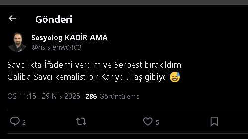 Bu alçağı daha ne kadar konuşturacaksınız?
<a href="/TC_icisleri/">T.C. İçişleri Bakanlığı</a> <a href="/AliYerlikaya/">Ali Yerlikaya</a> <a href="/adalet_bakanlik/">T.C. Adalet Bakanlığı</a> <a href="/yilmaztunc/">Yılmaz TUNÇ</a> 
<a href="/EmniyetGM/">Türk Polis Teşkilatı</a> <a href="/SiberayEGM/">Siberay</a>