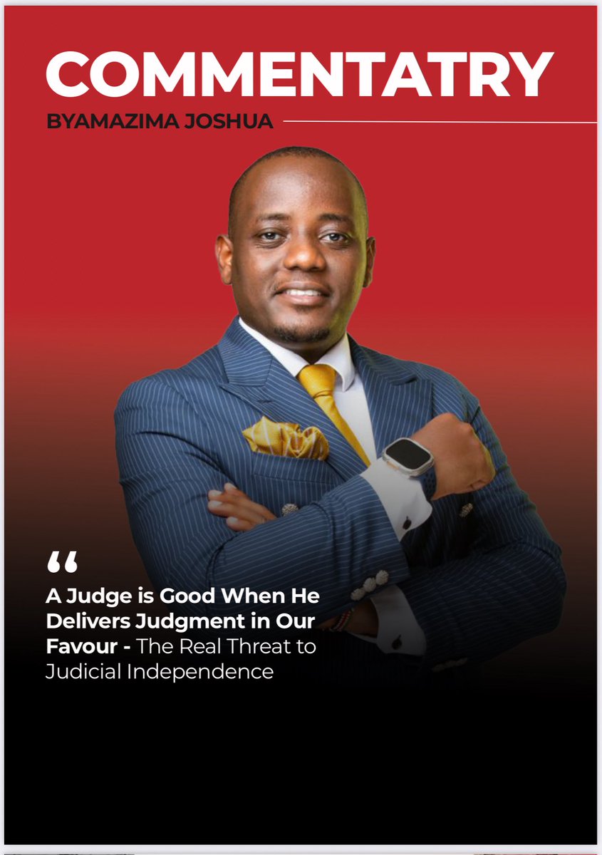 Owek. Byamazima Joshua (@joshuabyamazima) on Twitter photo The real threat to <a href="/JudiciaryUG/">Judiciary Uganda</a> independence is now us — I share my perspective in a three-page piece. The real threat to <a href="/JudiciaryUG/">Judiciary Uganda</a> independence is now us — I share my perspective in a three-page piece.
