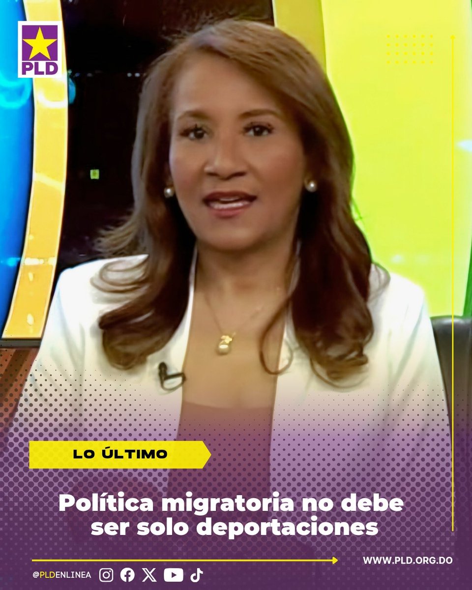 PLD (@pldenlinea) on Twitter photo #LoÚltimoPLD | El tema migratorio siempre ha estado en la agenda del Partido de la Liberación Dominicana, explica <a href="/ZoraimaCuello/">Zoraima Cuello</a>.
La vicepresidenta del Partido de la Liberación Dominicana, Zoraima Cuello, considera que el tema migratorio es sumamente importante para el país y la #LoÚltimoPLD | El tema migratorio siempre ha estado en la agenda del Partido de la Liberación Dominicana, explica <a href="/ZoraimaCuello/">Zoraima Cuello</a>.
La vicepresidenta del Partido de la Liberación Dominicana, Zoraima Cuello, considera que el tema migratorio es sumamente importante para el país y la