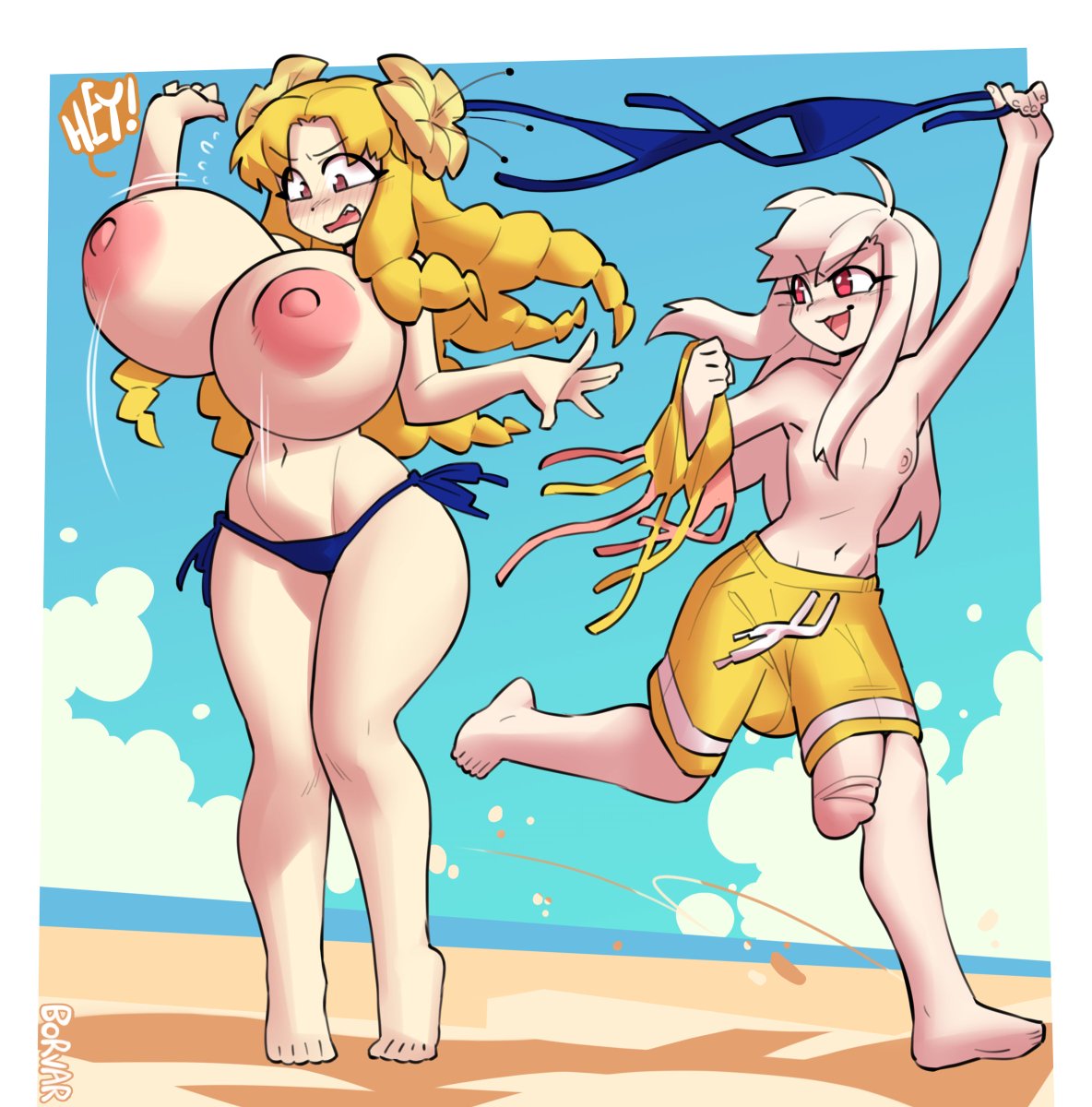 A treat from <a href="/Borvart/">Borvar</a> 
Unrestrained Summer Fun featuring (thanks to Illya) Luvias's unrestrained summer boobs.