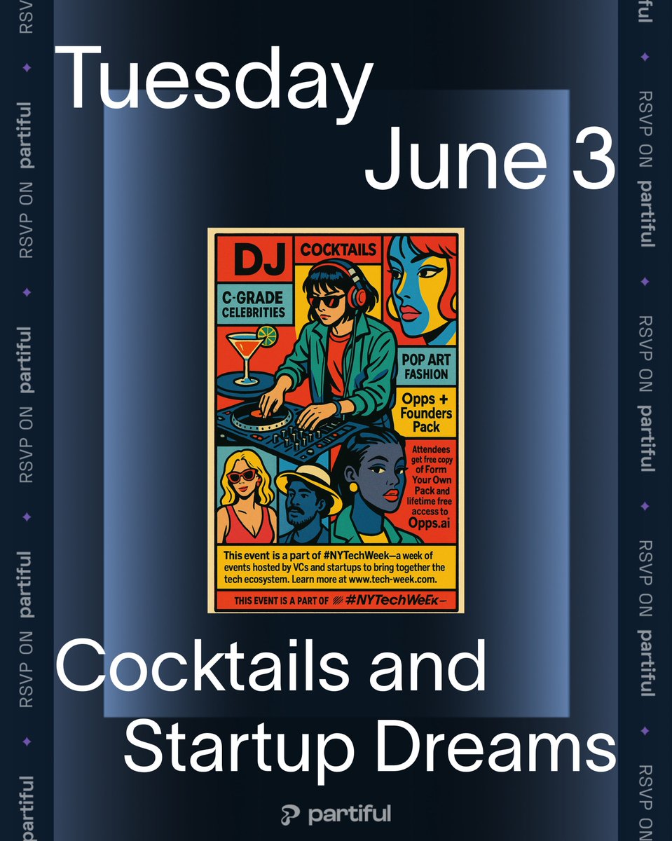 <a href="/opps_ai/">Opps.ai | Meet Valet our Go To Market AI Agent</a>  Valet Launch In NYC? RSVP link below

<a href="/a16z/">a16z</a> <a href="/Techweek_/">Tech Week</a> NYC <a href="/TechweekNYC/">Techweek New York</a> 

partiful.com/e/s2aJwNpxQfWf…