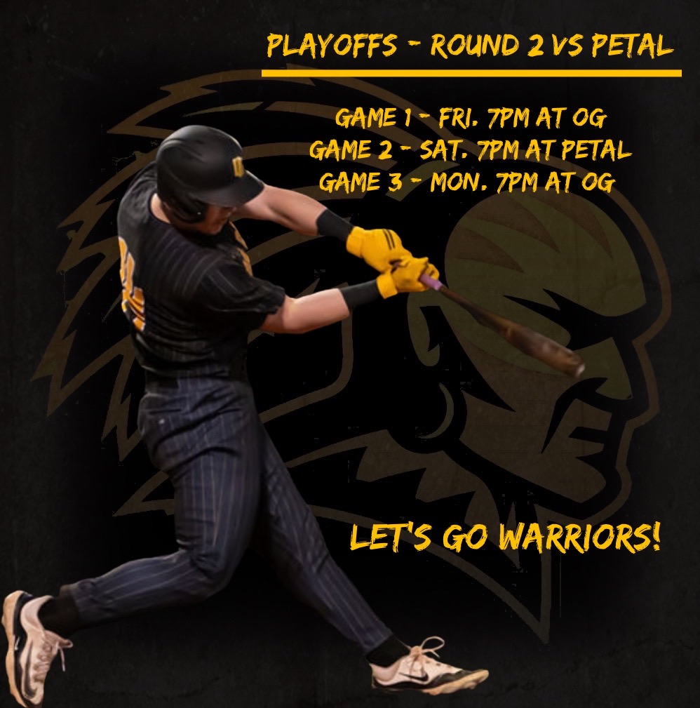 See you at Harry Breland Field Friday night!

Let’s Go Warriors!