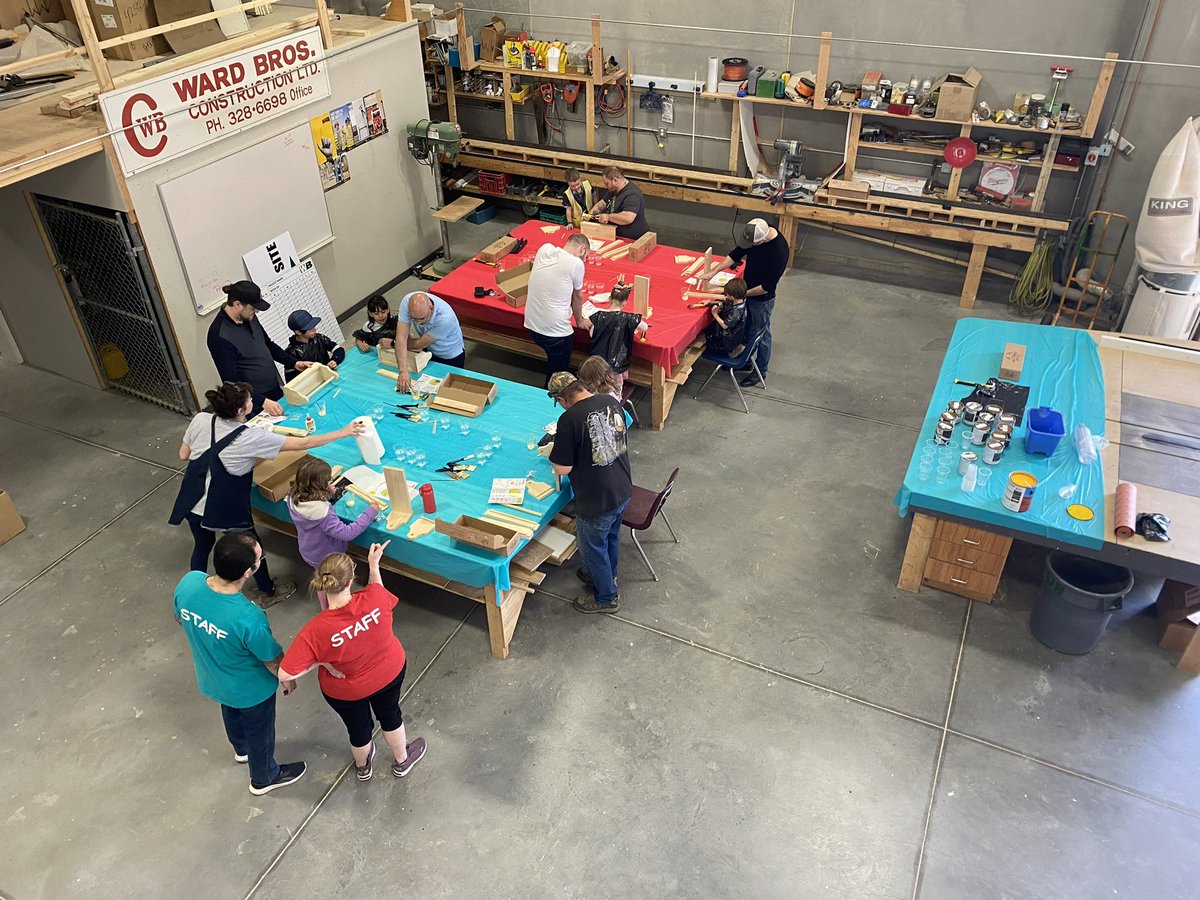 WB is excited to have hosted the <a href="/FamilyCentre/">Family Centre</a> this past weekend for their Father Involvement Committee, where dads and their kids collaborated on a cool garden caddy for Mother’s day! Great job kids and dads! #fatherinvolvement #familycentre #gardencaddy #qualitytime