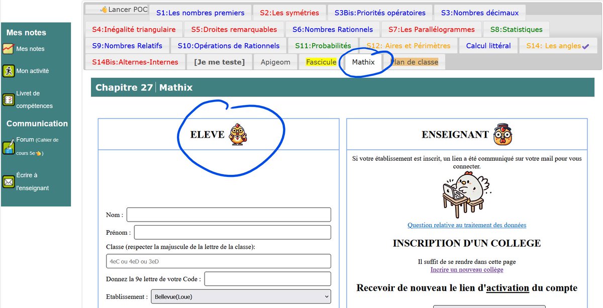 C'est tout bonnement génial d'avoir associé Mathix et WiMS, je vois les élèves charbonner sur Mathix, et venir performer sur WiMS. Exemple avec le calcul littéral en 5e : Mathix: mathix.org/exerciseur_pat…
WiMS : wims.univ-cotedazur.fr/wims/wims.cgi?…
La même passion mais pas le même maillot😅