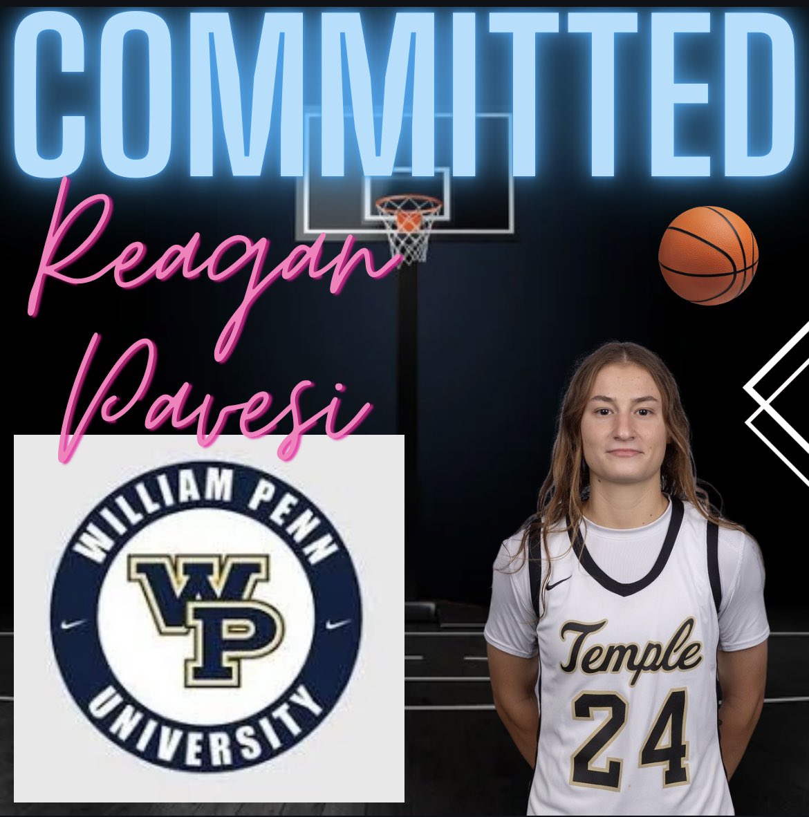 Phoenix Select (@phoenixselect) on Twitter photo Yes ma’am‼️‼️‼️
<a href="/ReaganPavesi/">Reagan Pavesi</a> commits to <a href="/StatesmenWBB/">William Penn Women’s Basketball</a>
Way to go Reagan! Yes ma’am‼️‼️‼️
<a href="/ReaganPavesi/">Reagan Pavesi</a> commits to <a href="/StatesmenWBB/">William Penn Women’s Basketball</a>
Way to go Reagan!