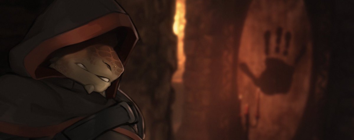 The newest initiate has been skulking around in the Dark Brotherhood sanctuary and has caught the attention of the resident shadowscale...

patreon.com/posts/dark-bro…