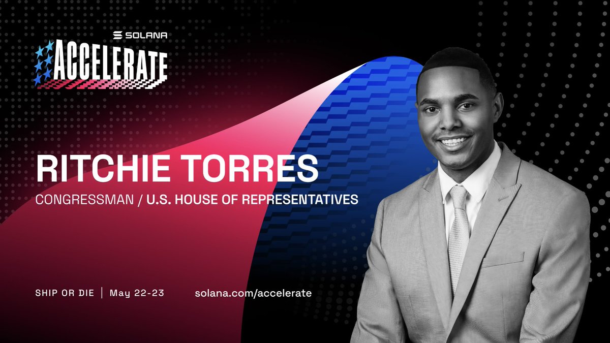 Sensible regulations for American crypto founders are crucial to push the  industry forward Hear from U.S. policymakers like @RepRitchie on his vision  for crypto in the USA at Accelerate next month in