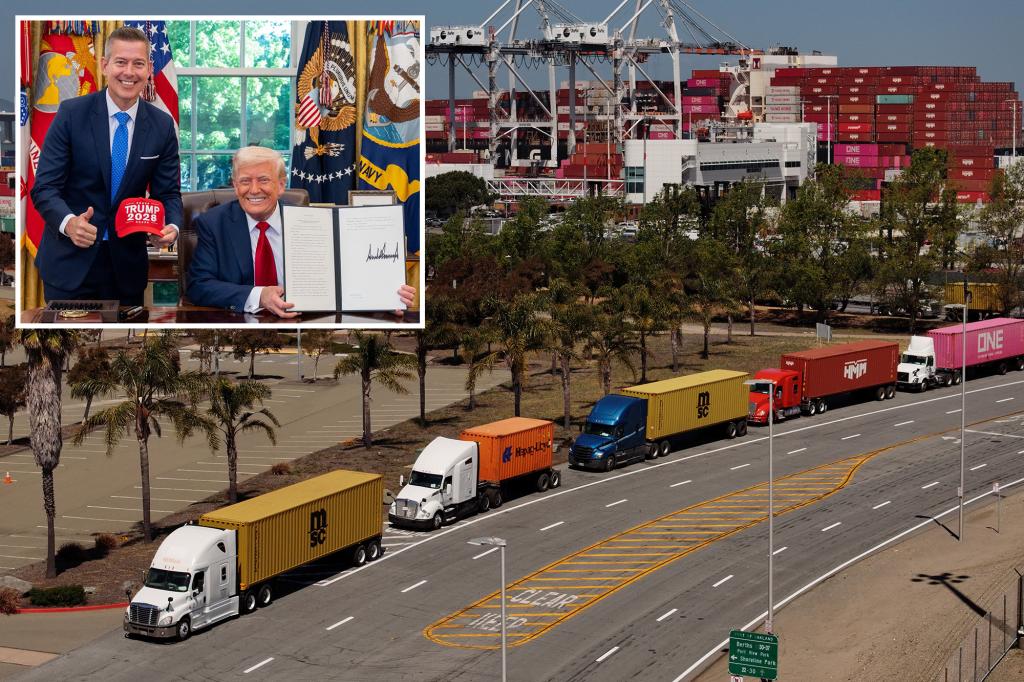 nypost's tweet image. Trump signs order requiring truck drivers to speak English, pass literacy tests as ‘communication problems’ mount trib.al/eg530FH