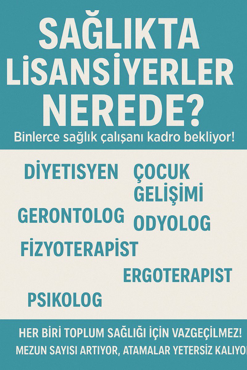 Alıştırılmaya çalışılan sayılar korkunç . 
Varsa böyle bir ihtimal bir an önce revize edilmeli 

#SbLisansıAdilAta

<a href="/vedatbilgn/">Vedat Bilgin</a> <a href="/profdrorhanates/">Prof. Dr. Orhan Ateş</a> <a href="/drummugulsen/">Ümmü Gülşen Öztürk</a> <a href="/oerdem42/">Orhan Erdem</a> <a href="/resulkurt34/">Doç. Dr. Resul Kurt</a> <a href="/drmemisoglu/">Prof. Dr. Kemal Memişoğlu</a> <a href="/suayipbirinci/">Doç. Dr. Şuayıp Birinci</a> <a href="/sbsggm/">Sağlığın Geliştirilmesi</a>