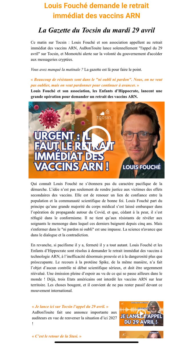 Tocsin (@tocsin_media) on Twitter photo Très belle gazette de <a href="/ValSchrmr/">Valentin Schirmer</a> aujourd’hui’hui. Je vous la recommande ! Inscriptions gratuites ici : infos.tocsin-media.fr/gazette Très belle gazette de <a href="/ValSchrmr/">Valentin Schirmer</a> aujourd’hui’hui. Je vous la recommande ! Inscriptions gratuites ici : infos.tocsin-media.fr/gazette
