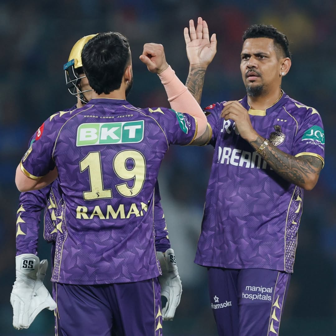 official_CWN's tweet photo. Sunil Narine is in the fire mode.
#ipl2025 #dcvskkr #cricketwalanews https://t.co/hP0rrEfKCB