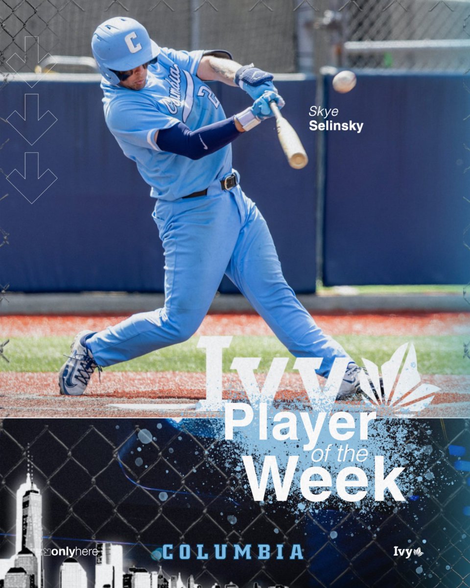 Columbia Baseball (@culionsbaseball) on Twitter photo A big week leads to a big honor for Skye Selinsky, who becomes the second straight Lion to pick up <a href="/IvyLeague/">Ivy League</a> POTW honors!
๐ฐ bit.ly/4jUaLjG
#RoarLionRoar ๐ฆ // #OnlyHere ๐ฝ A big week leads to a big honor for Skye Selinsky, who becomes the second straight Lion to pick up <a href="/IvyLeague/">Ivy League</a> POTW honors!
๐ฐ bit.ly/4jUaLjG
#RoarLionRoar ๐ฆ // #OnlyHere ๐ฝ