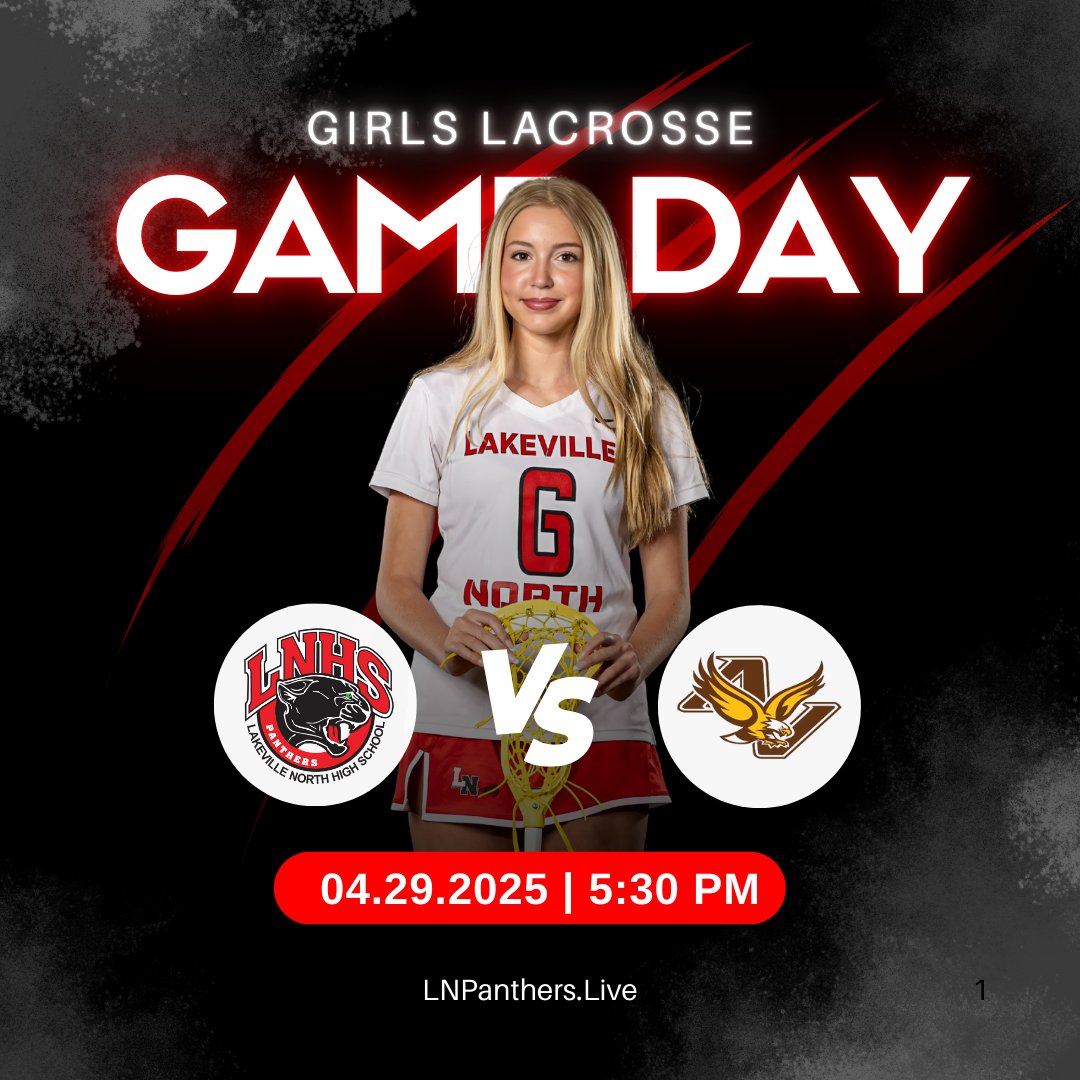 @LNglaxgirls lacrosse takes on Apple Valley at 5:30 PM — will the Panthers dominate the field?
📹 LNPanthers.Live

#LakevilleNorthPanthers #AppleValleyEagles #GirlsLacrosse #MNPrepSports