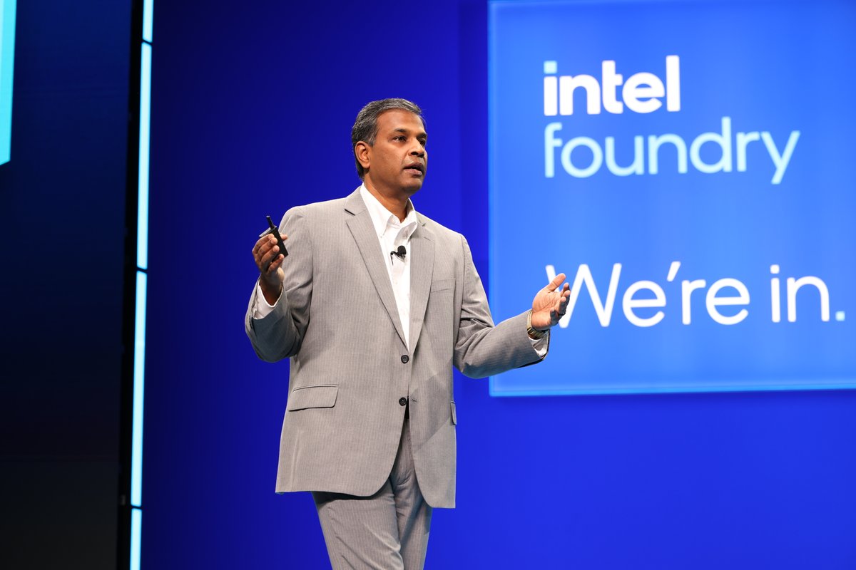 Head of Intel Foundry Technology and Manufacturing Naga Chandrasekaran  wraps up onstage at Intel Foundry #DirectConnect with a commitment to  customers: “Our team will do everything we can to transform into a