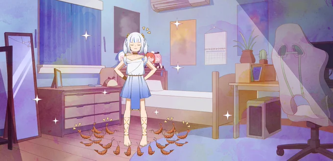 It's not much but got some small contribution by working on some scenes for this farewell MVI can't thanks enough for Riku and everyone who had been working on this, you made the impossible, it so beautiful and I'm gonna miss her very much#gawrt #gawrgura 
